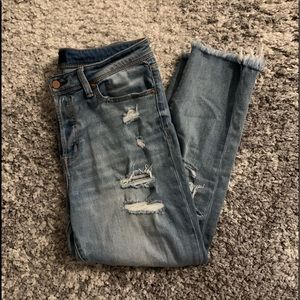 Buckle Black Ankle Straight Jean